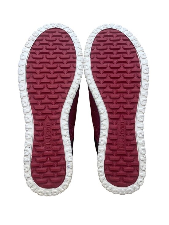L.L.Bean Men’s Red Dark Earth Nylon Ultralight PrimaLoft Slip-On Shoes Size 12M main image 2
